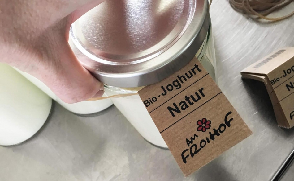 Leckeres Naturjoghurt am Froihof